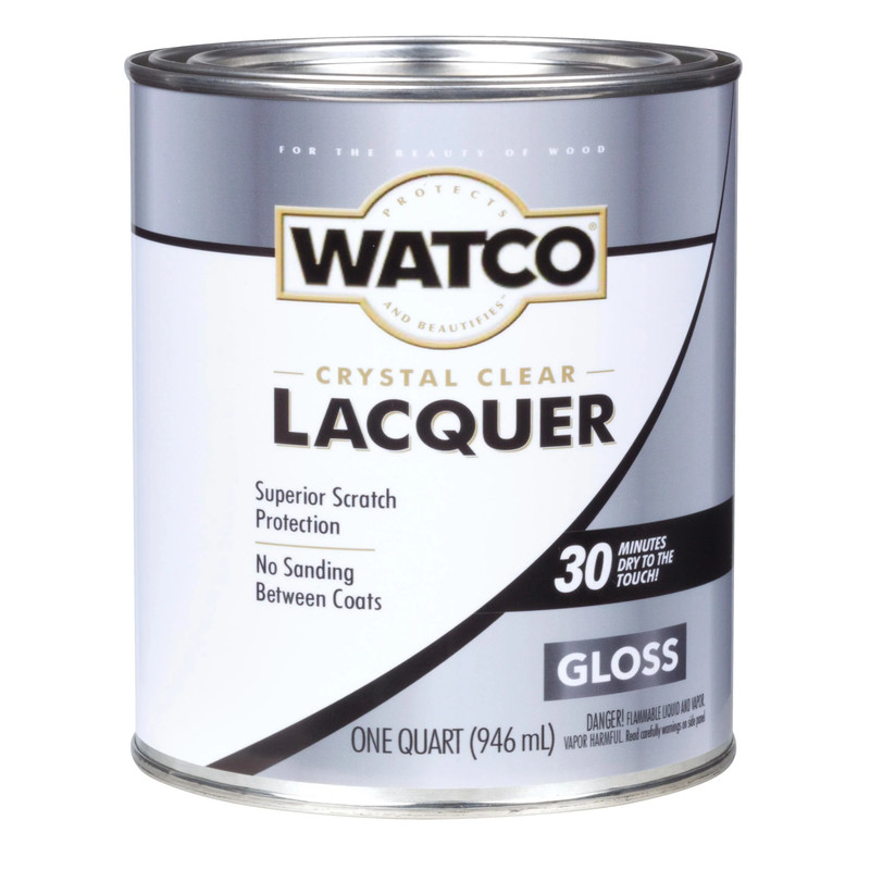 Lacquer - Solvent Based - Crystal Clear - Sheen:Gloss - Size:1 Quart